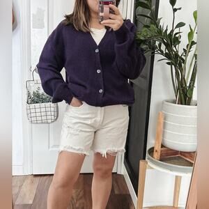 JOHN ASHFORD 100% wool Buttoned front Cardigan. Size S